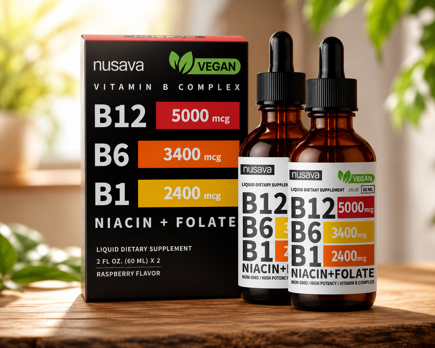 Nusava Vitamin B Complex 60ml X2