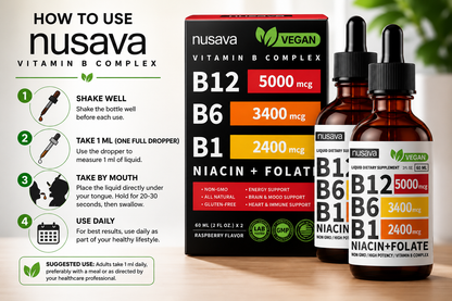 Nusava Vitamin B Complex 60ml X2